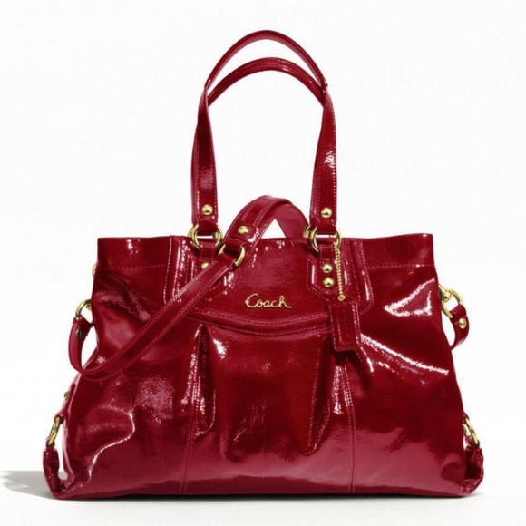 COACH ASHLEY PATENT CARRYALL - Picture 1 of 2